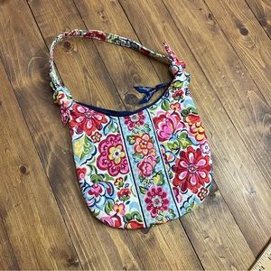 Vera Bradley retired Hope Garden Print quilted hobo style purse